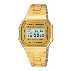 CASIO - Reloj A168WG-9WDF Resina Mujer Dorado