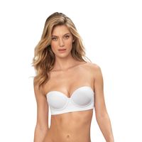 Sostén strapless de realce suave 71318 Blanco