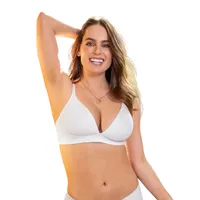 Sostén sin arco total comodidad Elemental Bra 091076 Blanco