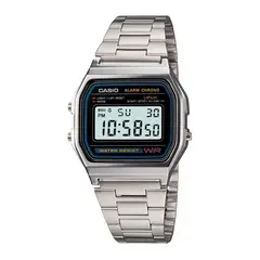 CASIO - Reloj A158WA-1DF Resina/Cromado Unisex Plateado