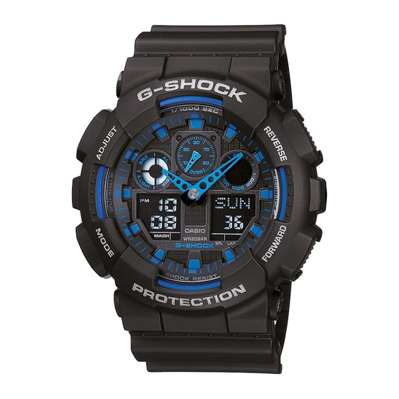 G-SHOCK - Reloj G-SHOCK GA-100-1A2DR Resina Hombre Negro