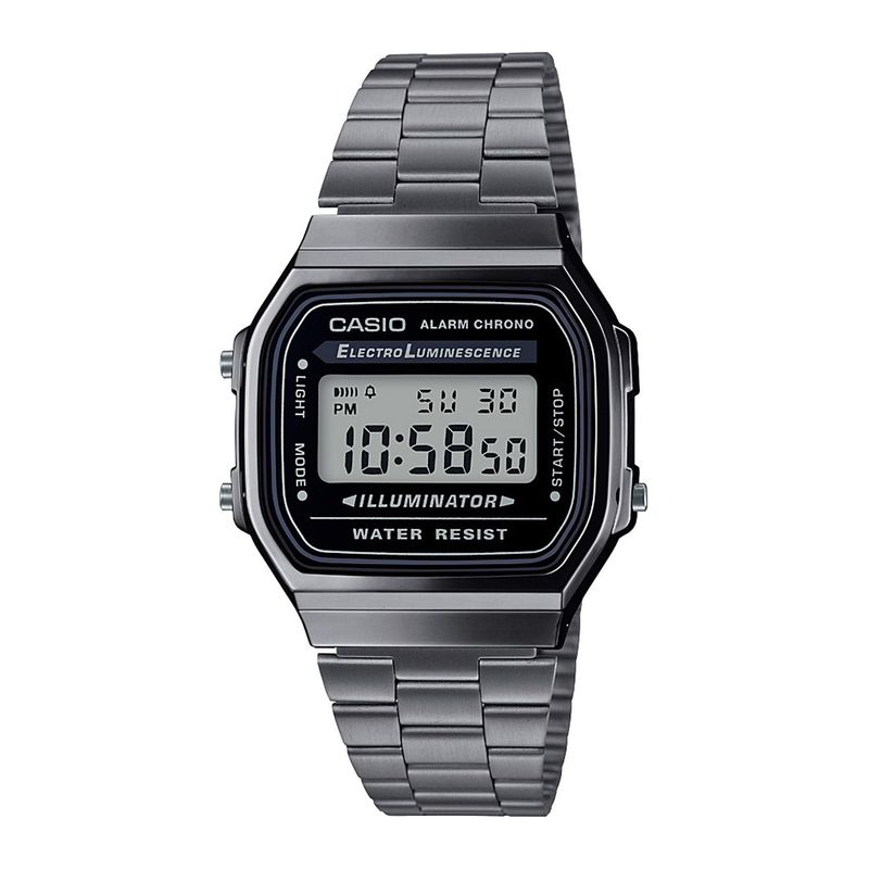 CASIO - Reloj CASIO A168WGG-1ADF Resina/Cromado Unisex Gris