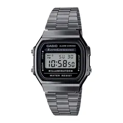 CASIO - Reloj A168WGG-1ADF Resina/Cromado Unisex Gris
