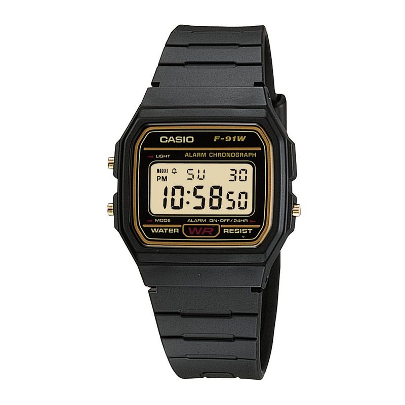 CASIO - Reloj CASIO F-91WG-9QDF Resina Juvenil Negro