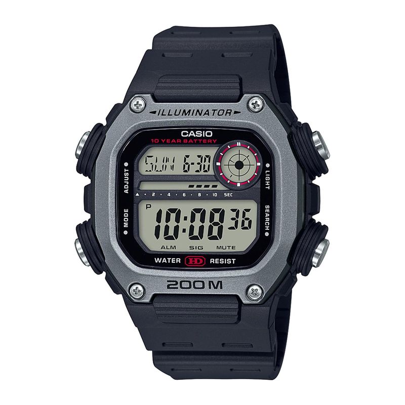 CASIO - Reloj CASIO DW-291H-1AVDF Resina Juvenil Plateado