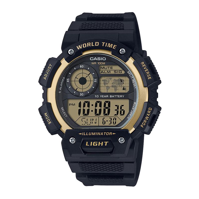 CASIO - Reloj CASIO AE-1400WH-9AVDF Resina Juvenil Negro