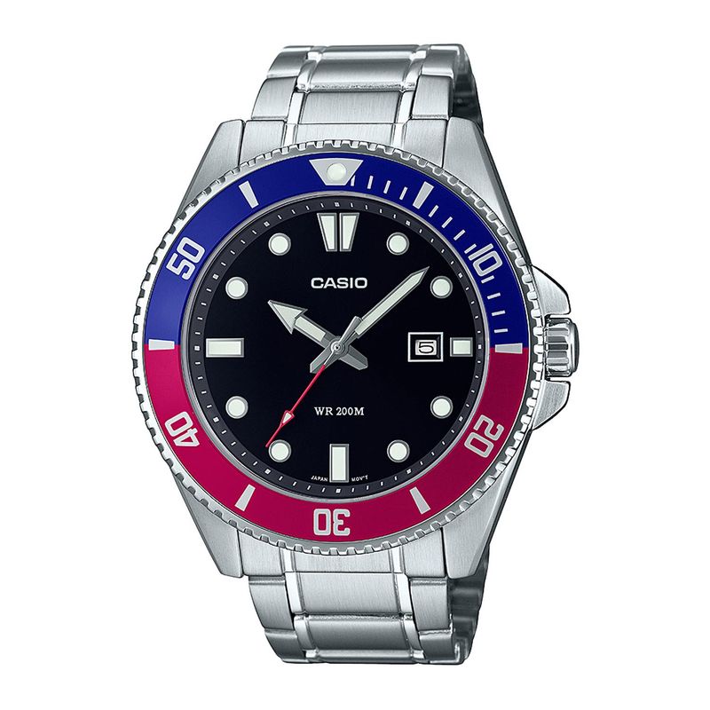 CASIO - Reloj CASIO MDV-107D-1A3VDF Acero Hombre Plateado