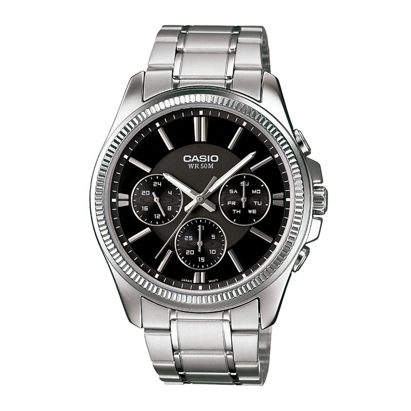 CASIO - Reloj CASIO MTP-1375D-1AVDF Acero Hombre Plateado