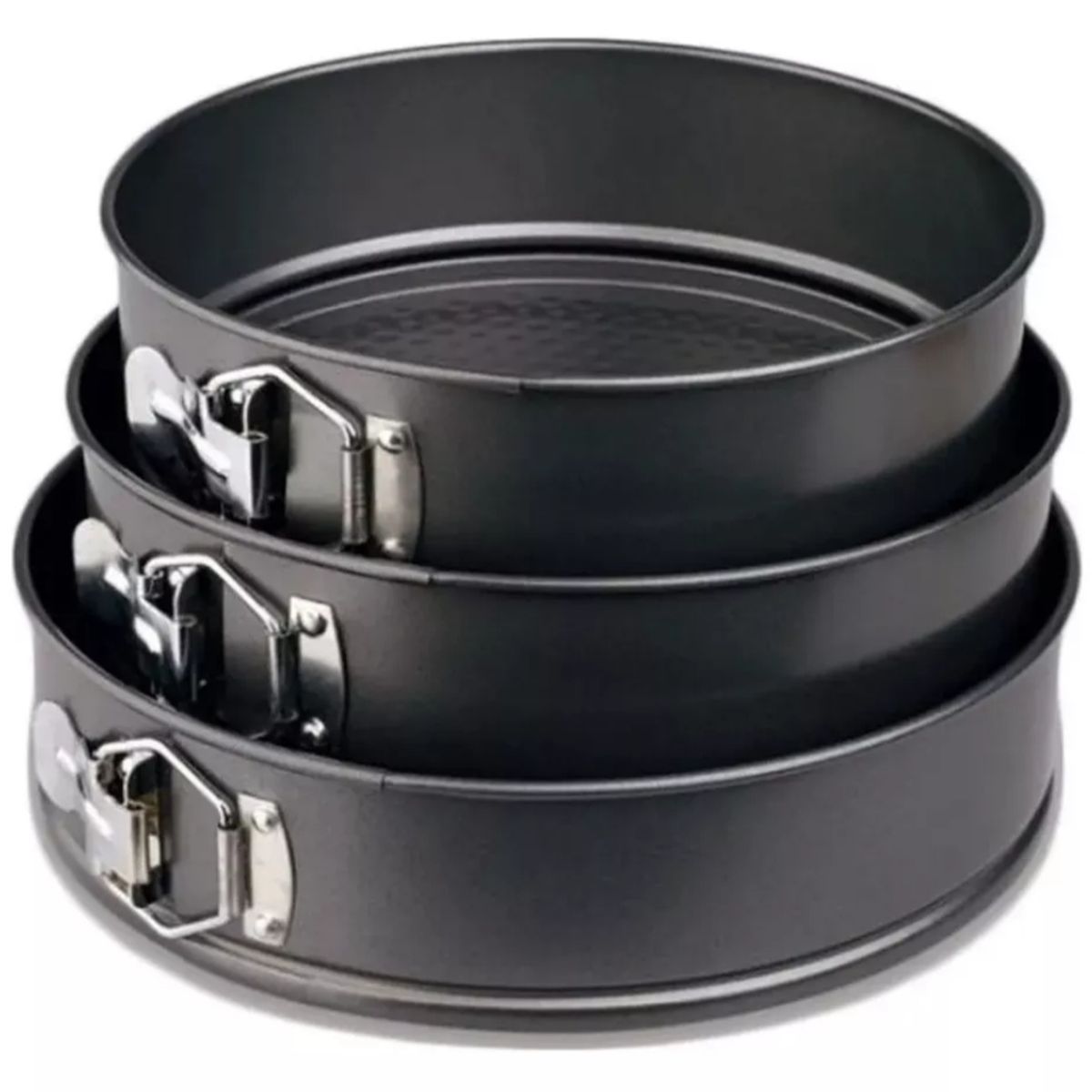 GENERICO - Moldes De Torta Desmontable Antiadherente X 3