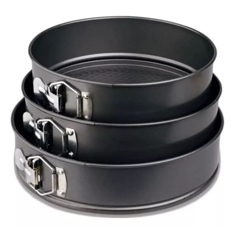GENERICO - Moldes De Torta Desmontable Antiadherente X 3