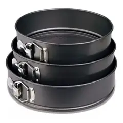 GENERICO - Moldes De Torta Desmontable Antiadherente X 3