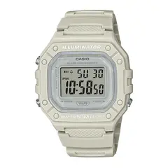 CASIO - Reloj W-218HC-8AVDF Resina Hombre Beige