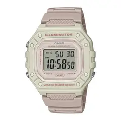 CASIO - Reloj W-218HC-4A2VDF Resina Hombre Beige