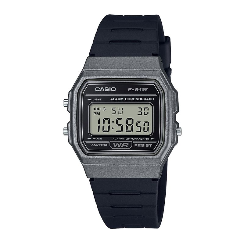 CASIO - Reloj CASIO F-91WM-1BDF Resina Juvenil Gris