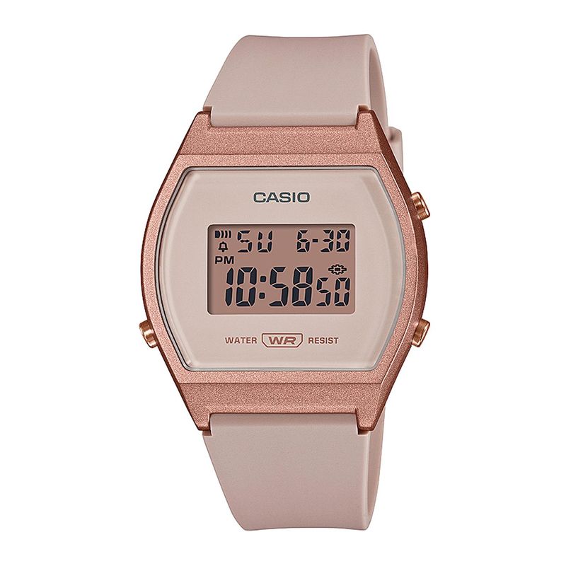 CASIO - Reloj CASIO LW-204-4ADF Resina Mujer Oro Rosa