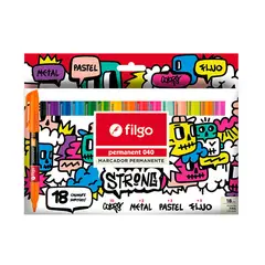 FILGO - Marcador Permanente 040 Strong! 18 colores!