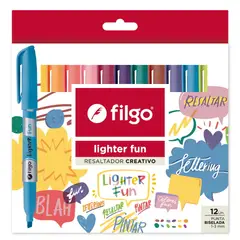 FILGO - Destacadores Lighter Fun 12 Colores