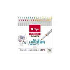 FILGO - Destacador Doble Punta 48 Colores!