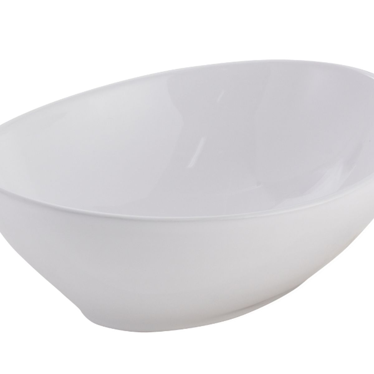 MODERN SPACE - Lavamanos Sobreponer Ovalado 41 X 34 Cm Blanco