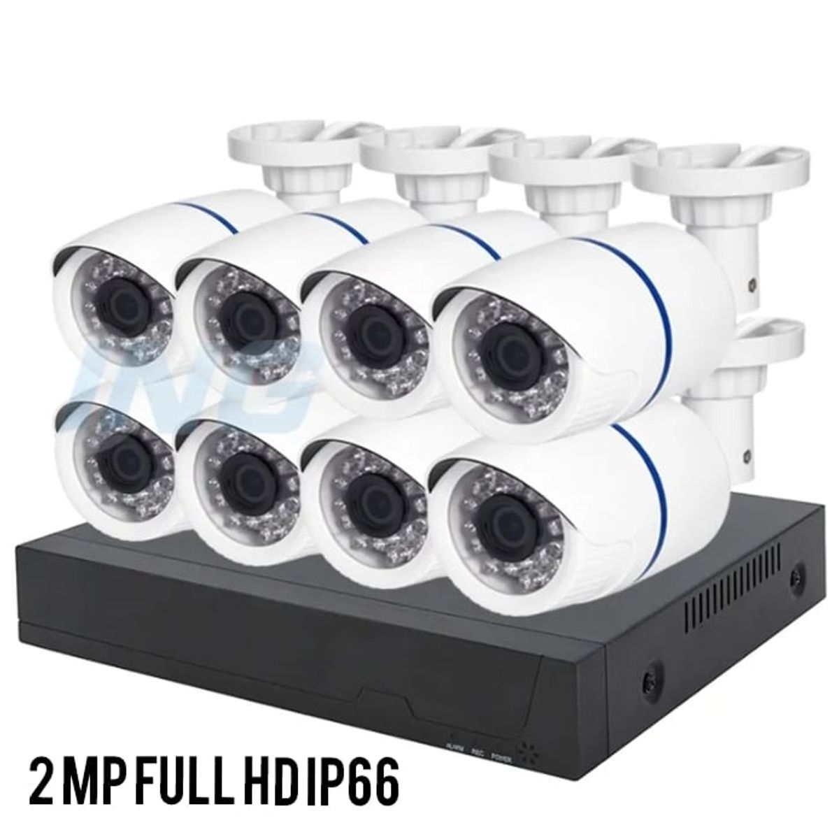 ARTIHOGAR - Kit Pro Cctv Pro 8 Cámaras Seguridad  2MP + Disco Duro  2 Terabyte  FULL HD