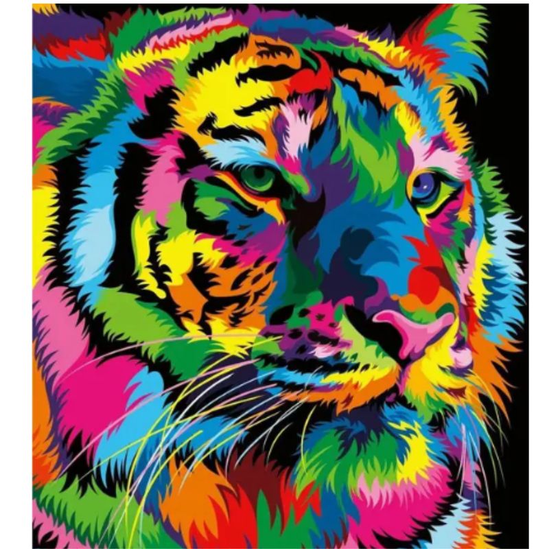 GENERICO - Kit Diamond Painting Pintura Diamantes 5d tigre