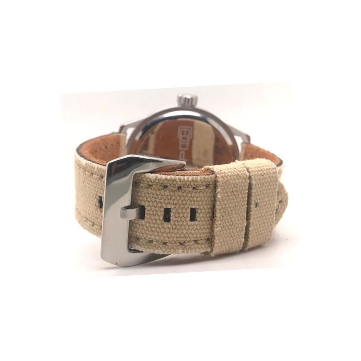 GENERICO - Correa De Reloj Diloy Tela Vaquera Y Cuero 20 Mm