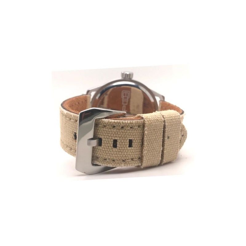 GENERICO - Correa De Reloj Diloy Tela Vaquera Y Cuero 22 Mm
