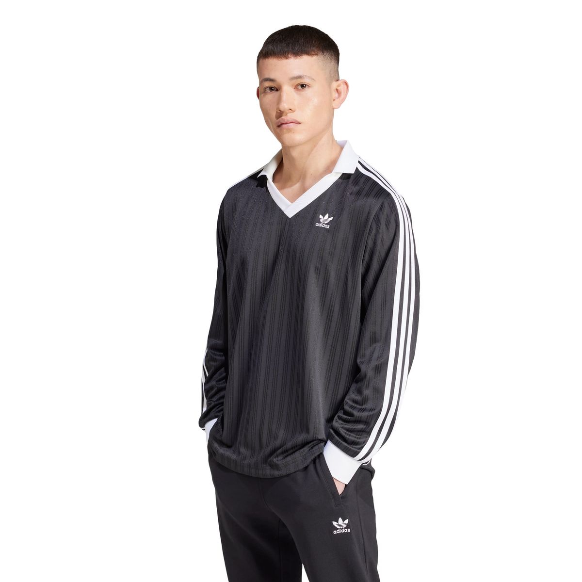 ADIDAS - Polera Adicolor Piqué Fútbol Manga Larga