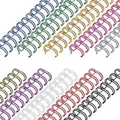 KUANGYE - Mix Colores Espirales Metálicos 19mm 34 Doble Cero