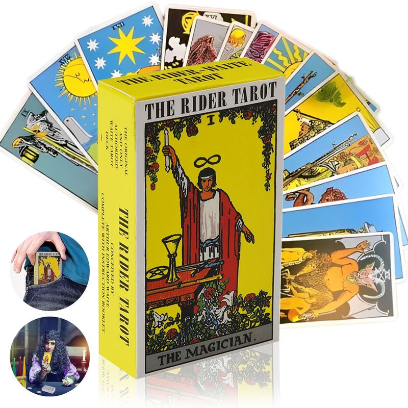 EDWINAYY - Cartas Tarot Rider Waite 78 Cartas Arcanos