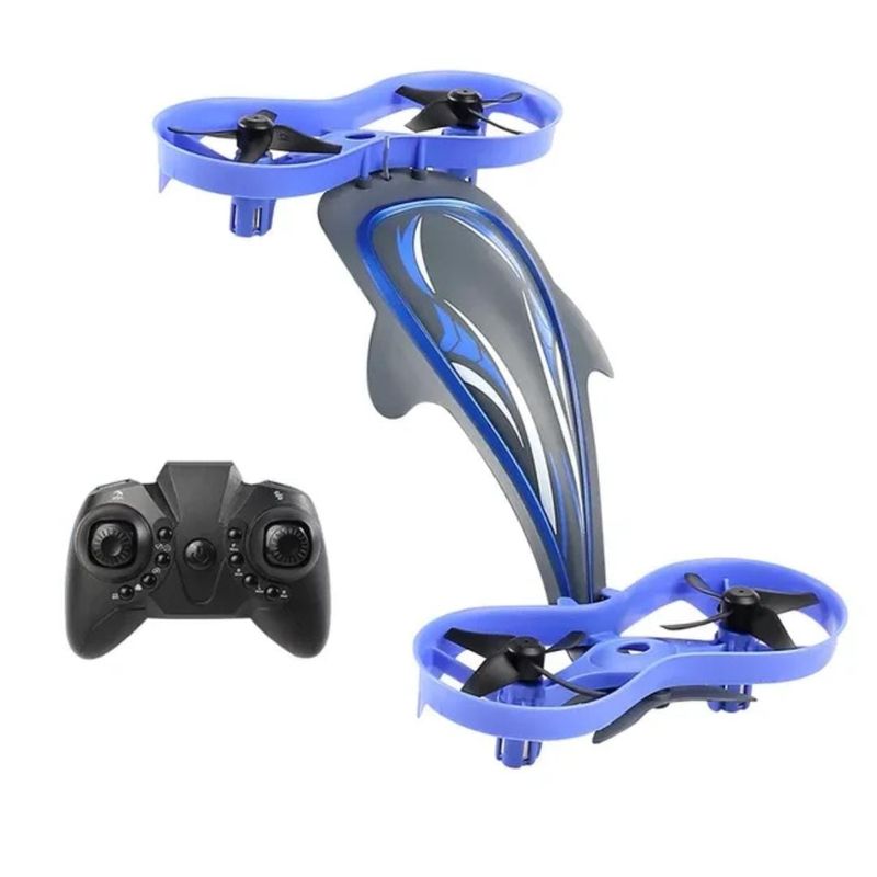 GENERICO - Dron Auto control Remoto Función en Tierra-Aire-Agua Azul