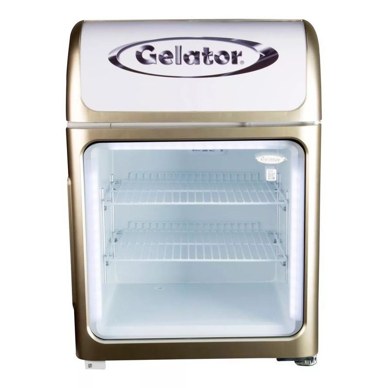 GELATOR - Congelador vitrina vertical sobre mesa 70 lts