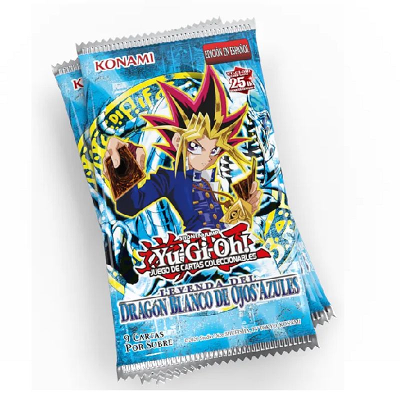KONAMI - TCG YuGiOh Sobre Leyenda del Dragón Blanco de Ojos Azules