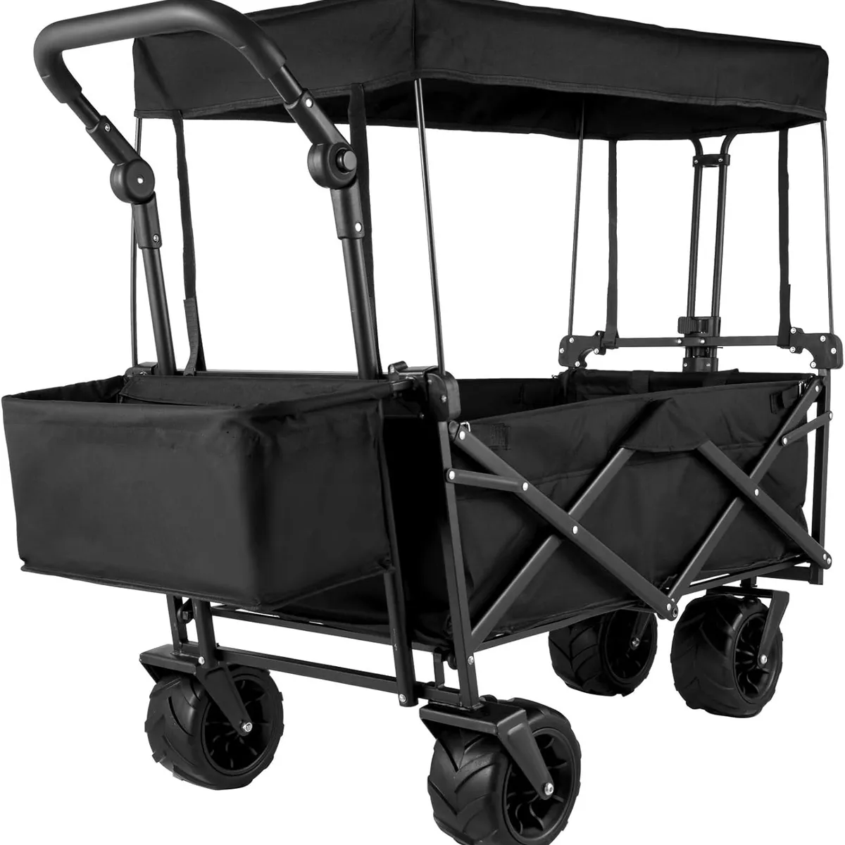 YOMYM - Carrito De Paseo Plegable 3 En 1 Portátil Cubierto 83×51×105 CM