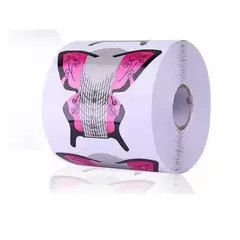 GENERICO - 3 Rollos Molde Mariposa 300 Unid Para Uñas Acrilico Y Gel