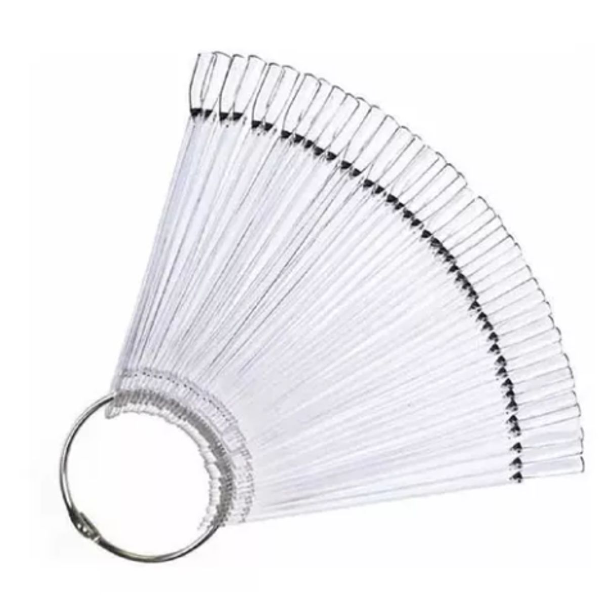 GENERICO - Muestrario De 50 Tips  Para Practicar Manicure Transparente