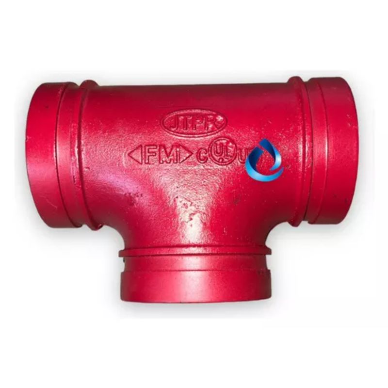 GENERICO - Tee Ranurada 2 Pulgadas Ul/fm Red Contra Incendios