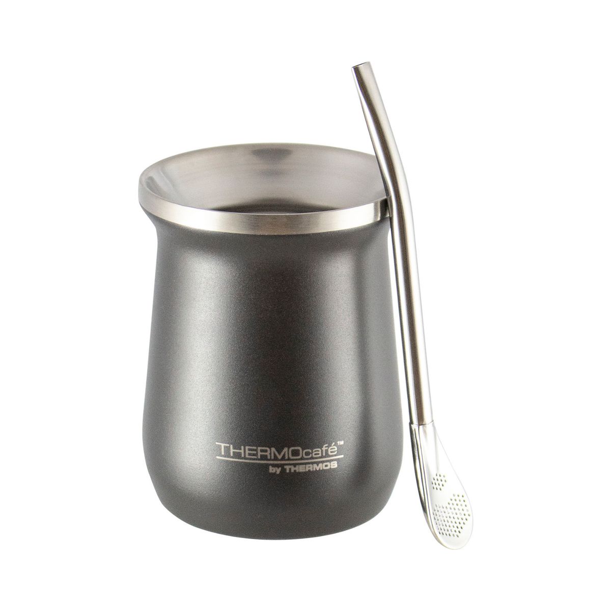 GENERICO - SET MATERO ACERO INOXIDABLE 260 ML C/BOMBILLA