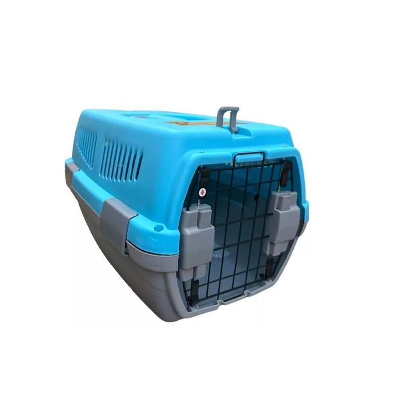 GENERICO - Caja Transporte Mascotas Perros Gatos Tamaño S Celeste