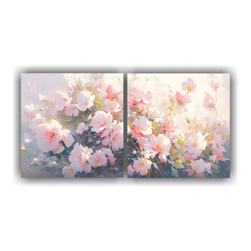 GENERICO - Artes Acuarela Set 2 Originalidad: Pintura En Lienzo De Flor 160x80cm