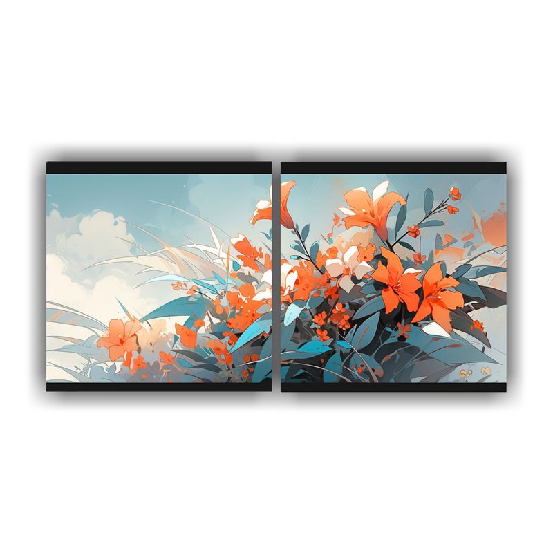 GENERICO - Pinturas Decorativas En Atmósfera Neonoir Con Colores Turqu 160x80cm
