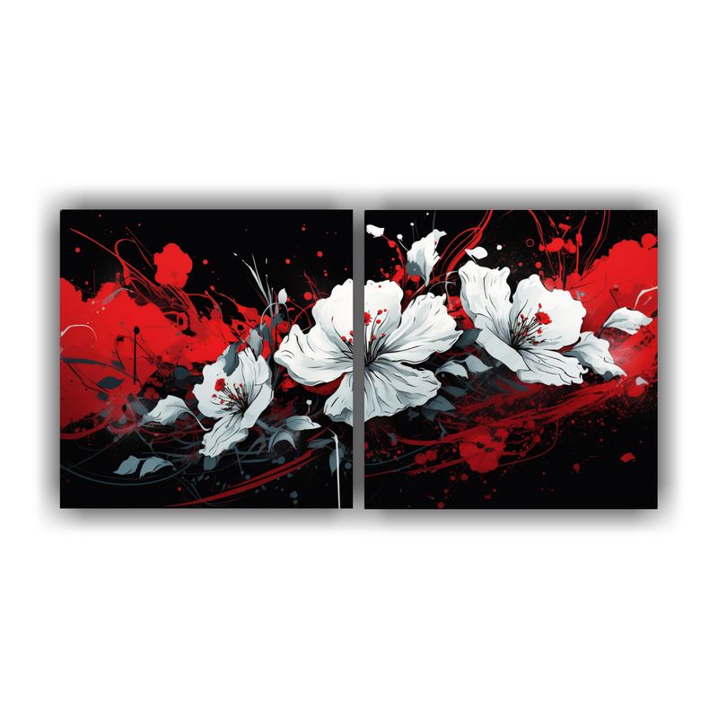 GENERICO - Pinturas Decorativas Estilo Neonoir Colores Profundidad Blan 160x80cm