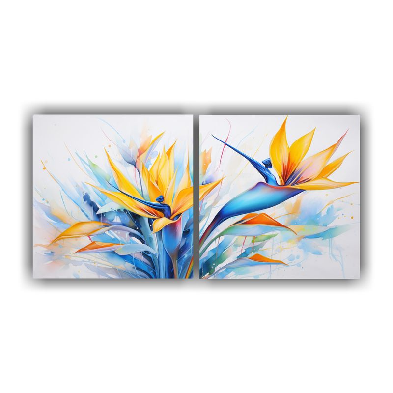 GENERICO - Pintura Abstracta Inspirada En La Combinación De Colores Az 160x80cm