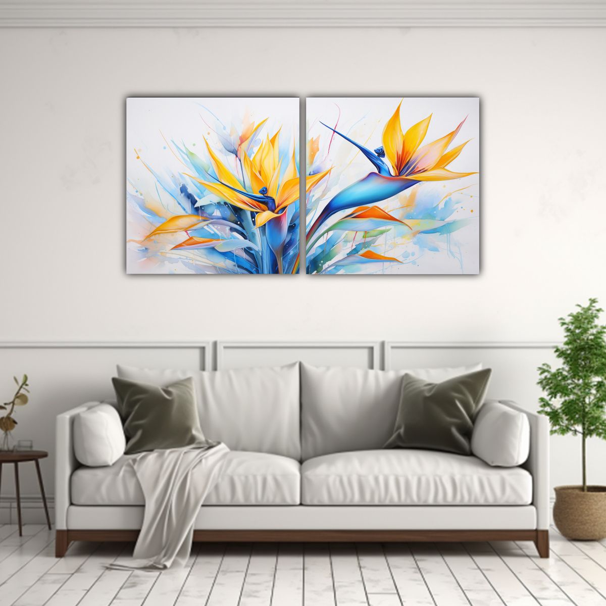 GENERICO - Pintura Abstracta Inspirada En La Combinación De Colores Az 160x80cm