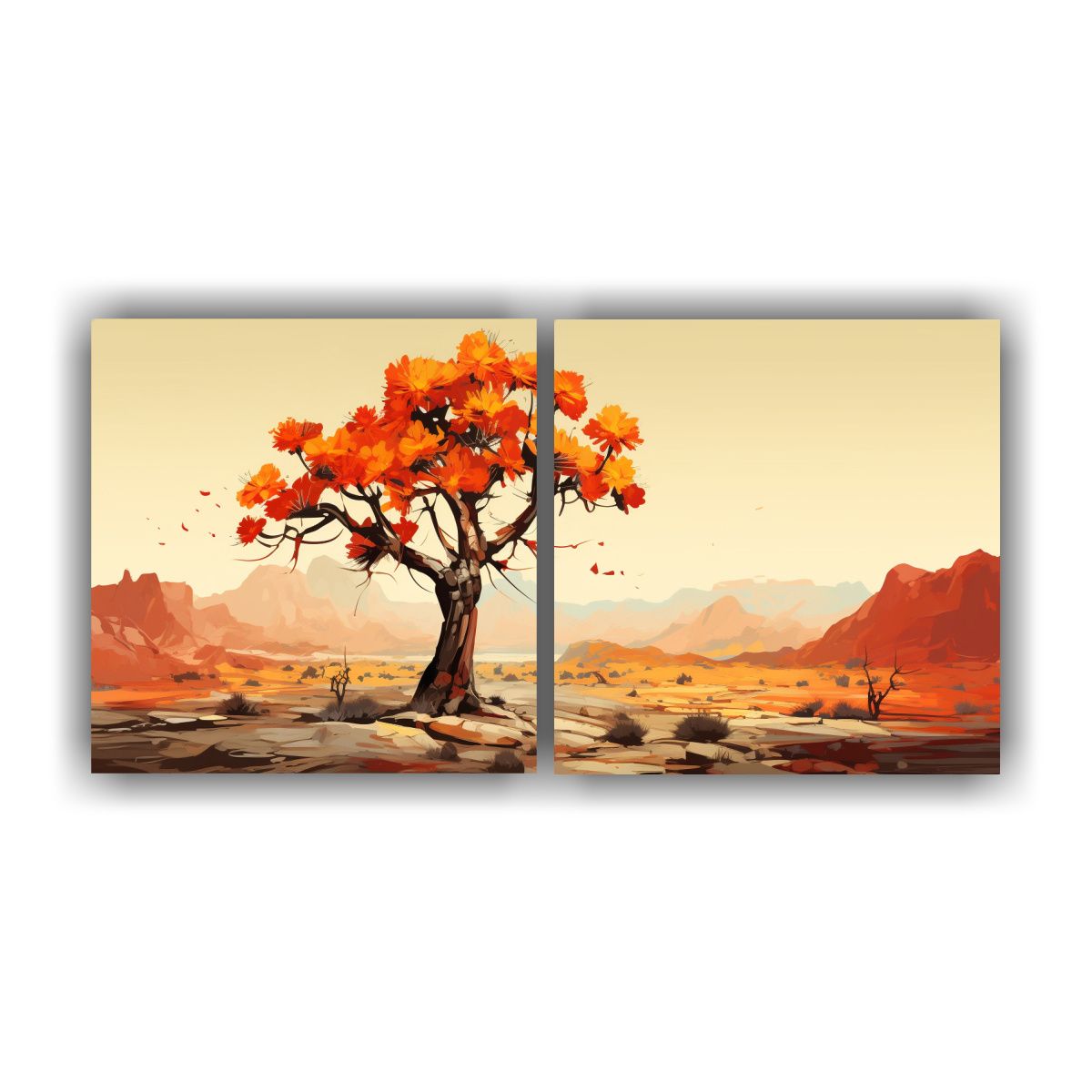 GENERICO - Pinturas Decorativas Modernas Con Temática Joshua Tree En C 160x80cm