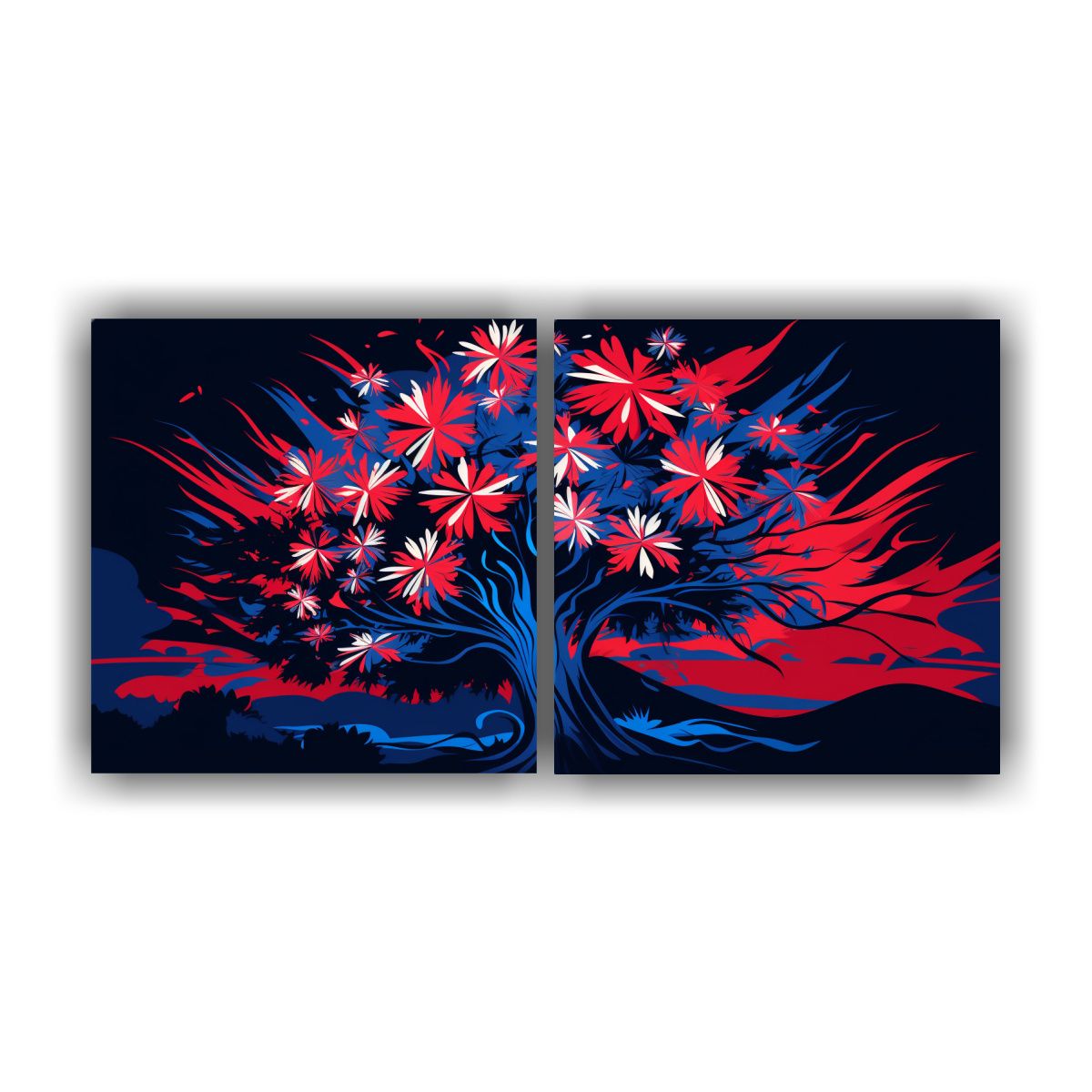 GENERICO - Pinturas Decorativas Dos Artes Movimiento Escenario En Un á 160x80cm