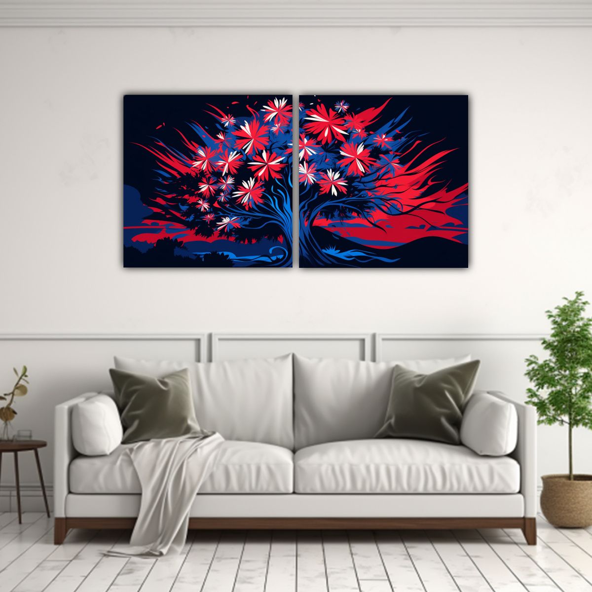 GENERICO - Pinturas Decorativas Dos Artes Movimiento Escenario En Un á 160x80cm