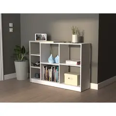 INVAL - Biblioteca Estante 81,8 x 116,6 x 30 cm Blanco / Chantilly
