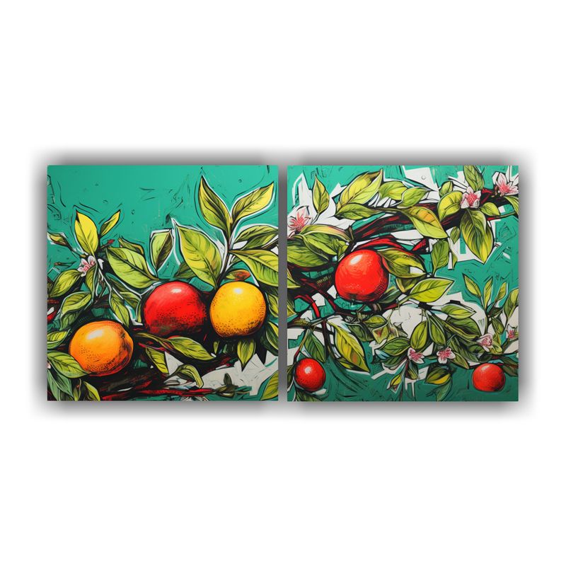 GENERICO - Pinturas Decorativas: Armonía Cromática A Lemon Tree En Co 160x80cm