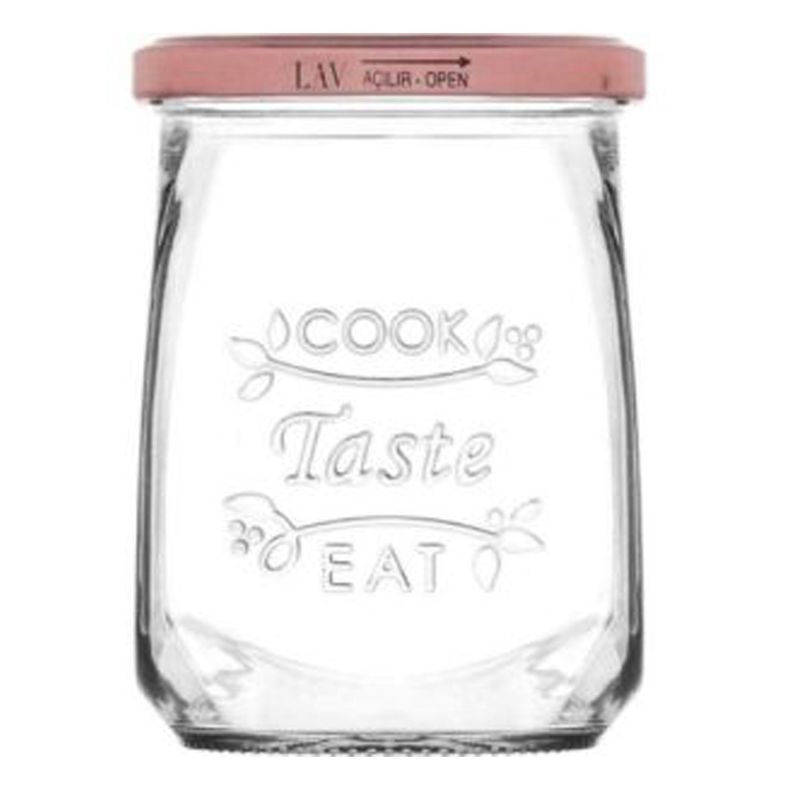 LAV - Frasco vidrio con tapa Tasty 500ml set 4 pcs